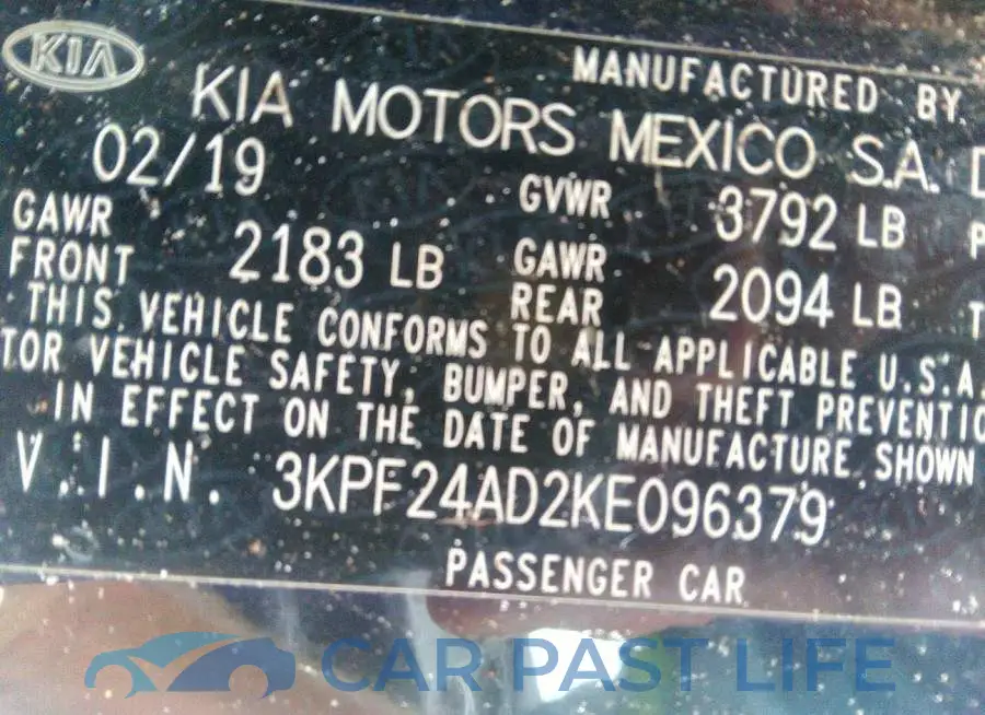 3KPF24AD2KE096379# 9
