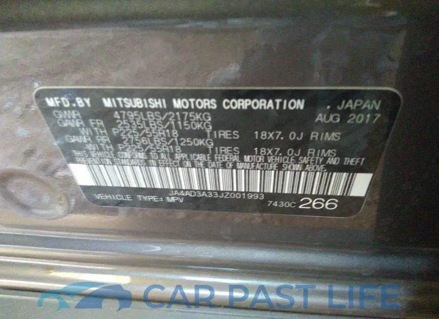 JA4AD3A33JZ001993# 9