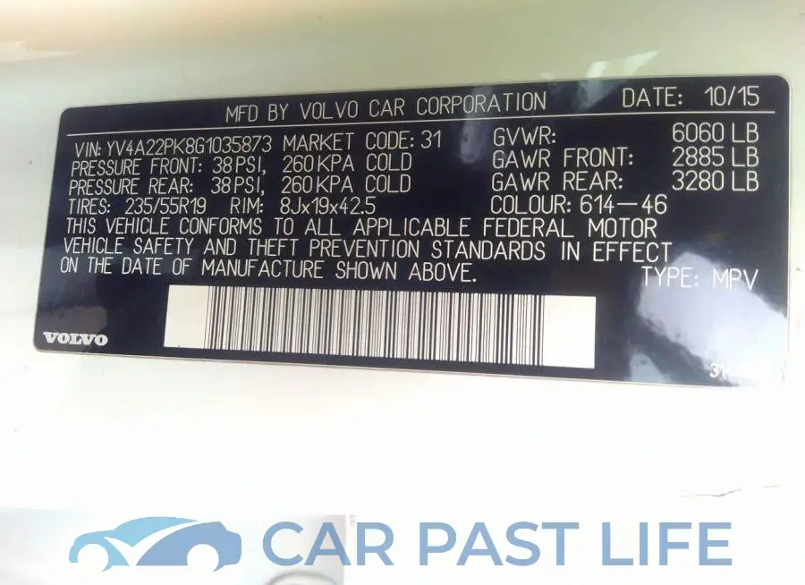 YV4A22PK8G1035873# 9