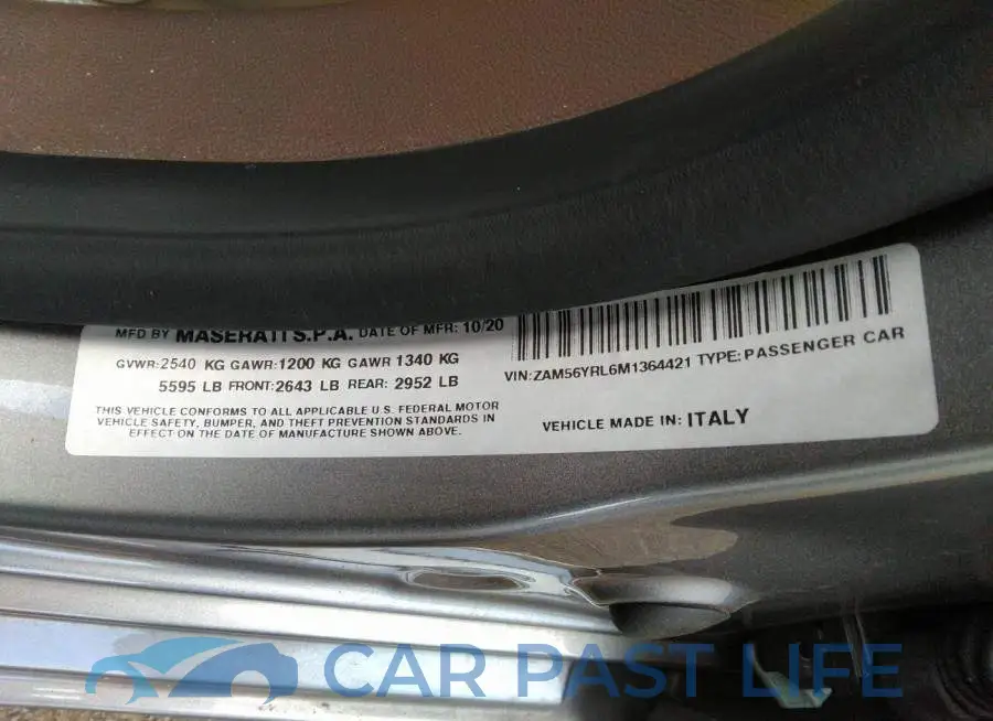 ZAM56YRL6M1364421# 9