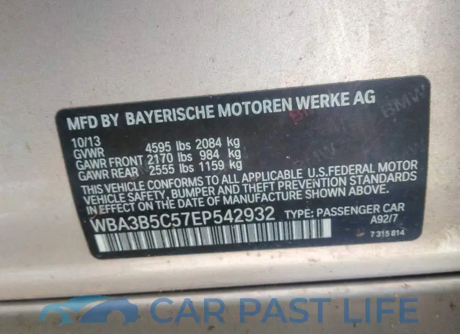 WBA3B5C57EP542932# 9