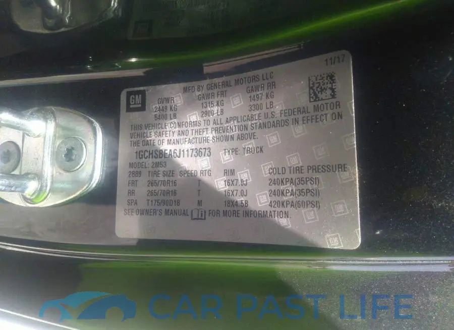 1GCHSBEA6J1173673# 9