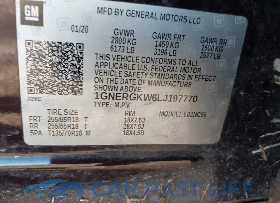 1GNERGKW6LJ197770# 9