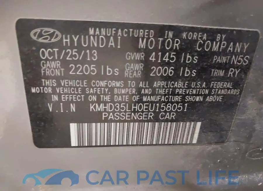 KMHD35LH0EU158051# 9