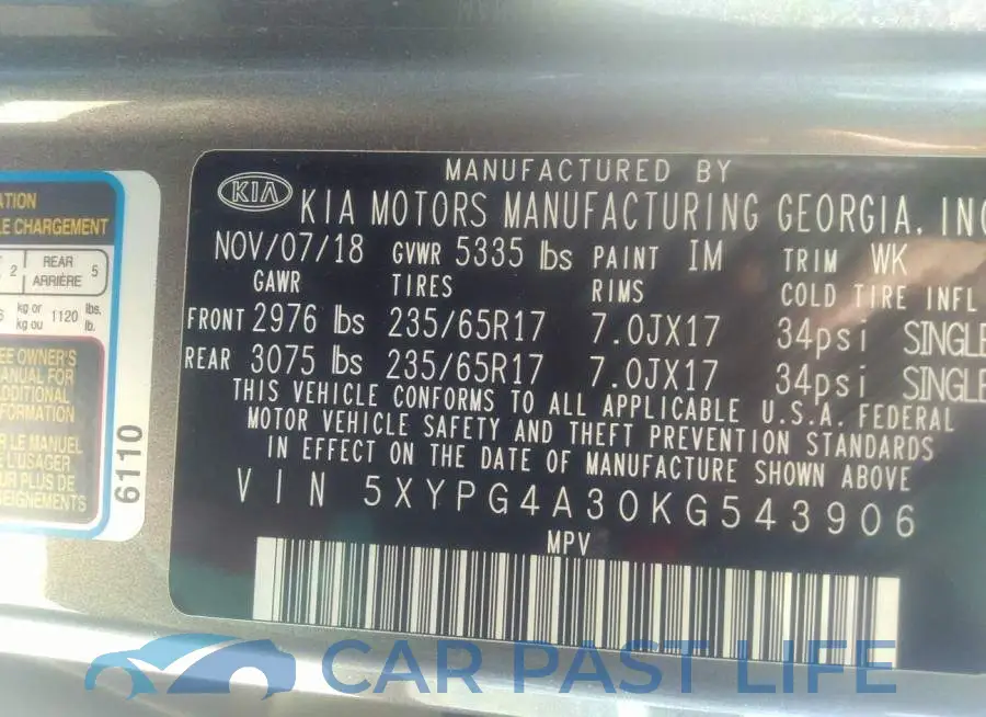 5XYPG4A30KG543906# 9