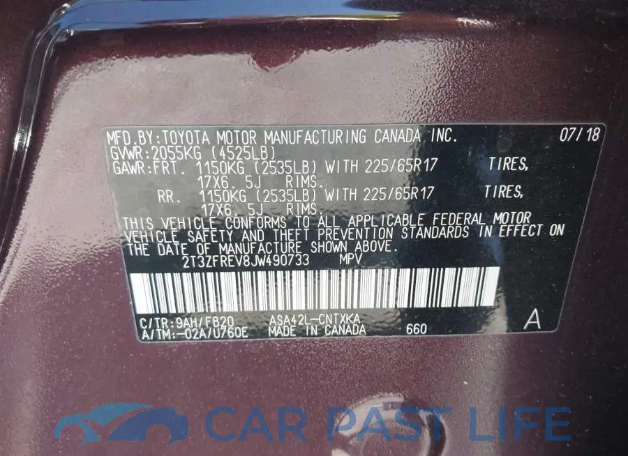 2T3ZFREV8JW490733# 9
