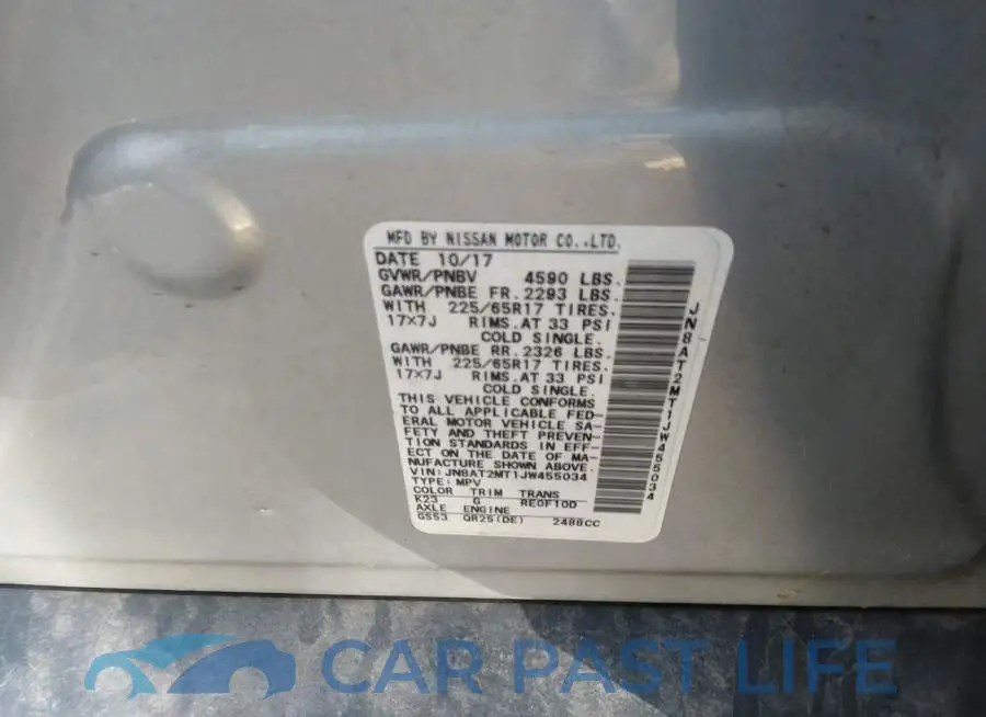 JN8AT2MT1JW455034# 9