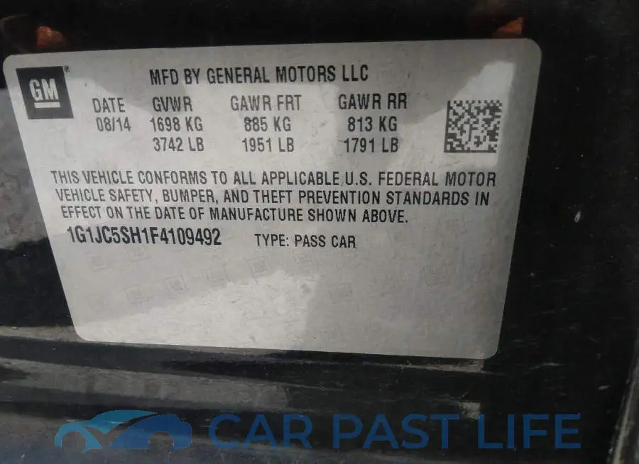 1G1JC5SH1F4109492# 9