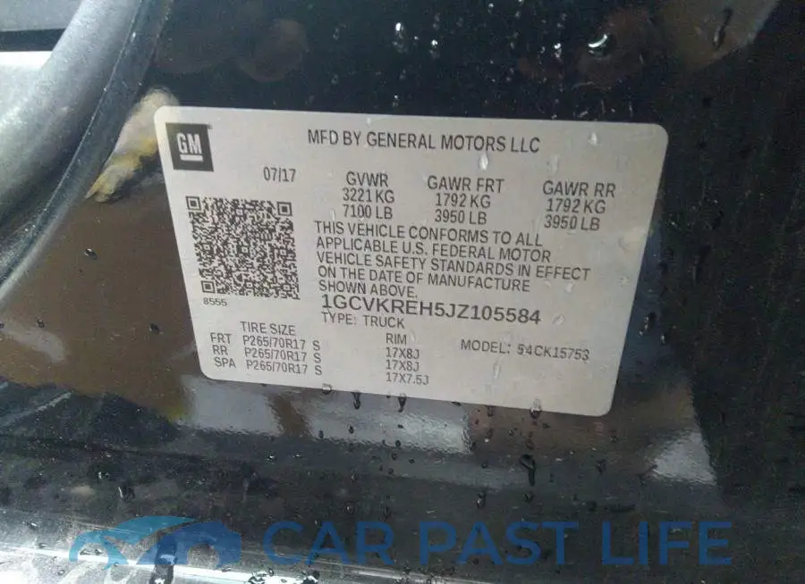1GCVKREH5JZ105584# 9