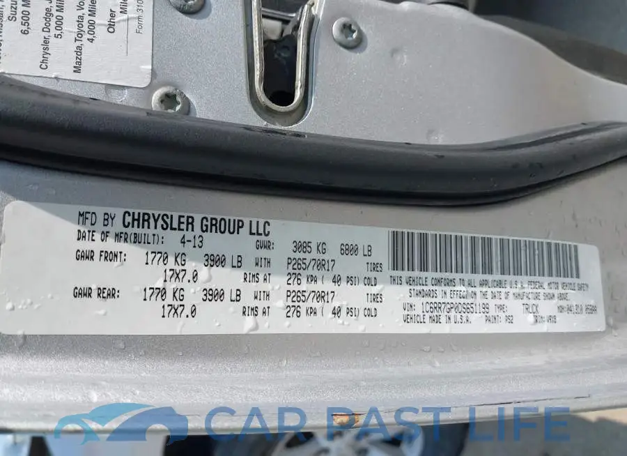 1C6RR7GP0DS651199# 9