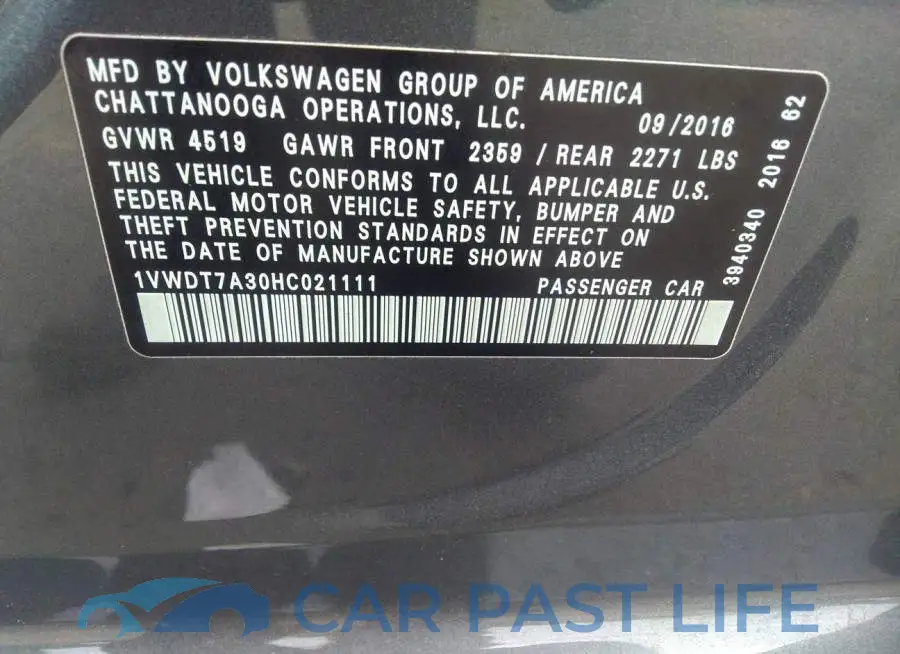 1VWDT7A30HC021111# 9