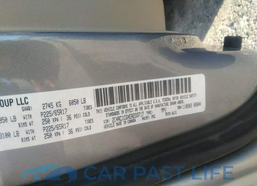 2C4RC1CGXER233717# 9