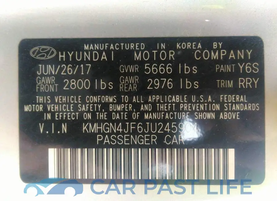 KMHGN4JF6JU245904# 9