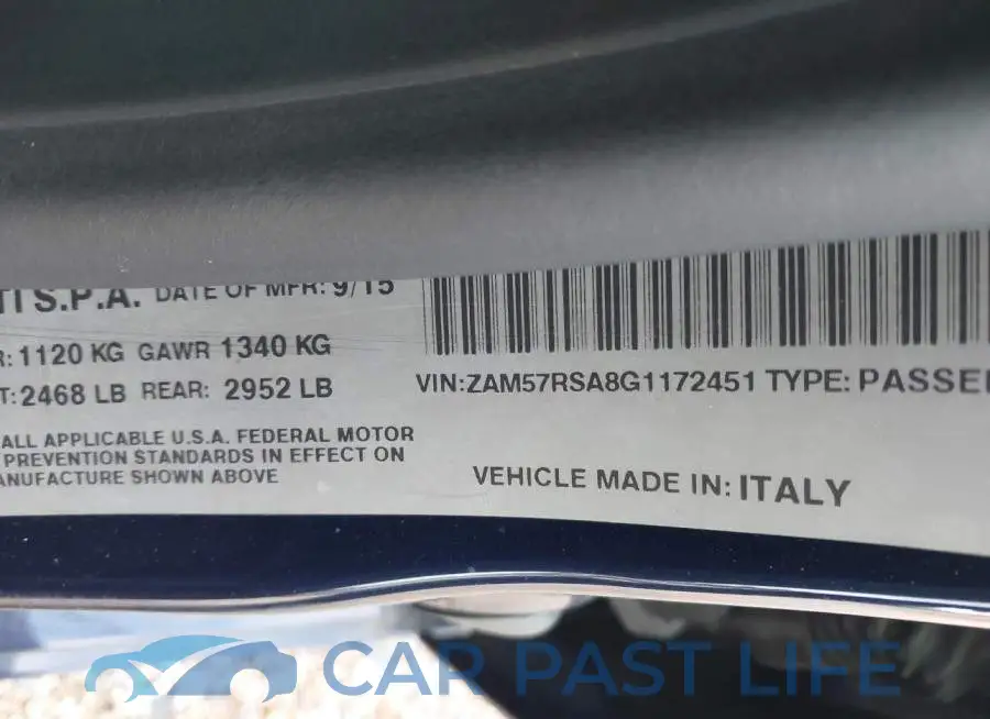 ZAM57RSA8G1172451# 9