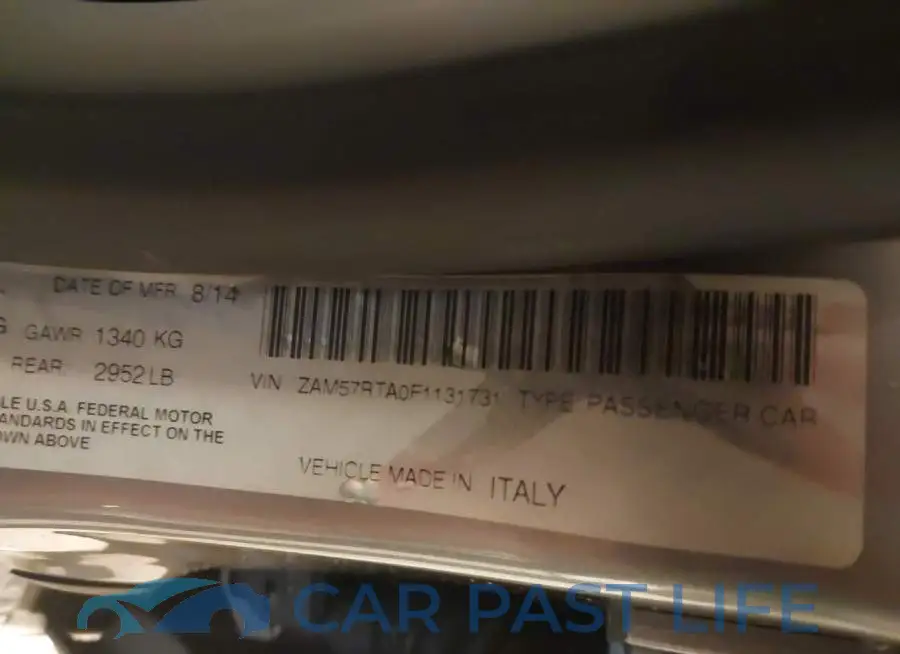 ZAM57RTA0F1131731# 9
