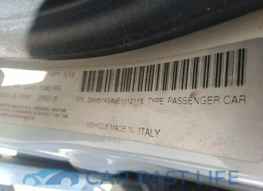 ZAM57XSA9E1112115# 9