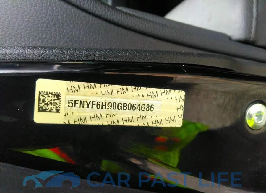 5FNYF6H90GB064686# 9