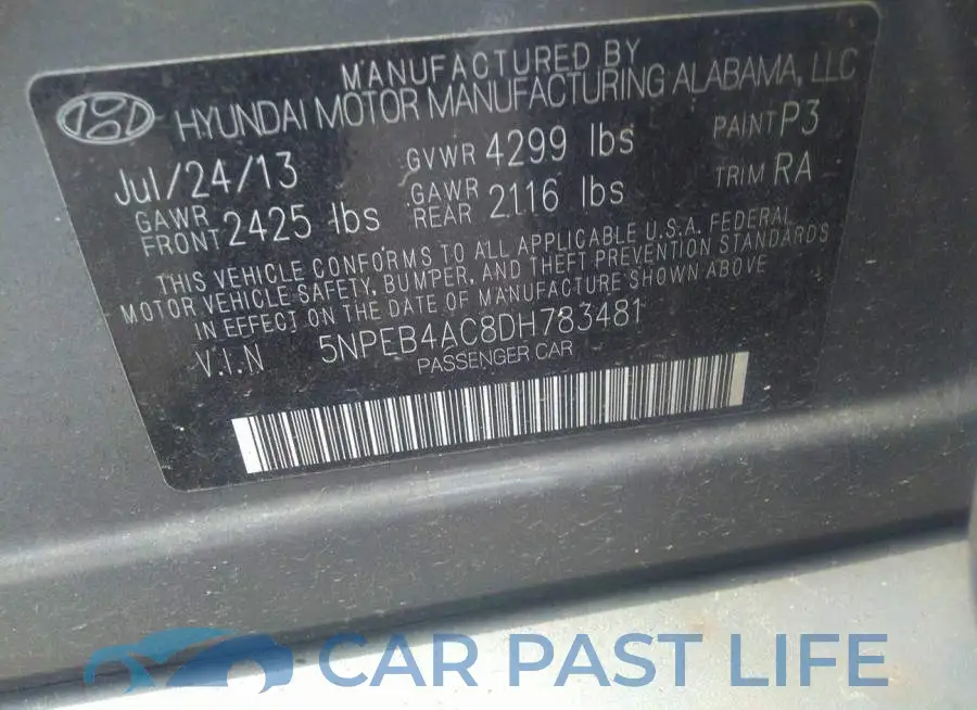 5NPEB4AC8DH783481# 9