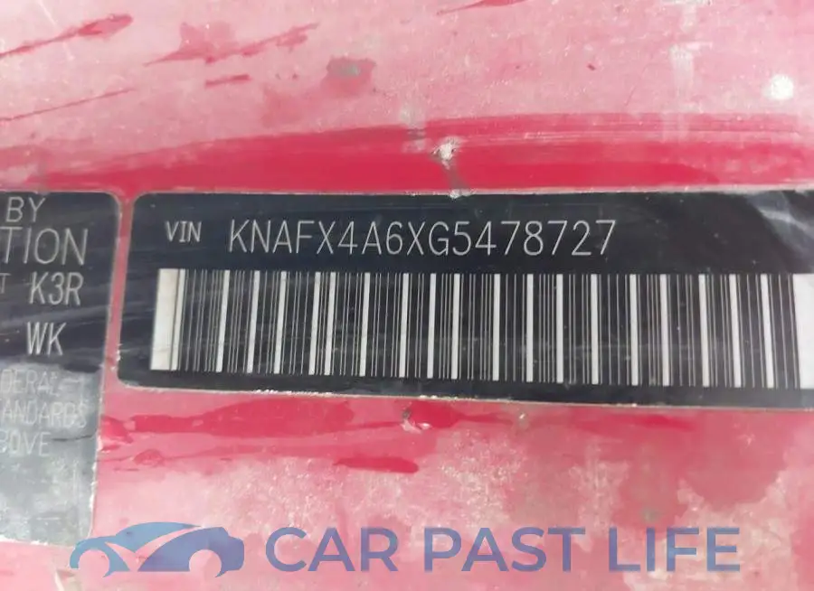KNAFX4A6XG5478727# 9
