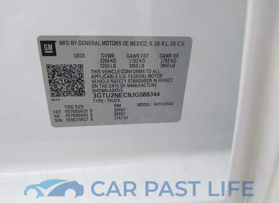 3GTU2NEC9JG588344# 9