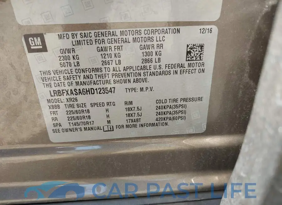 LRBFXASA6HD123547# 9