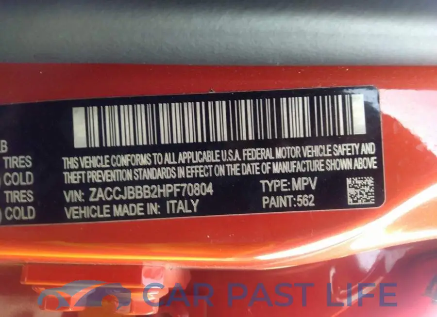 ZACCJBBB2HPF70804# 9