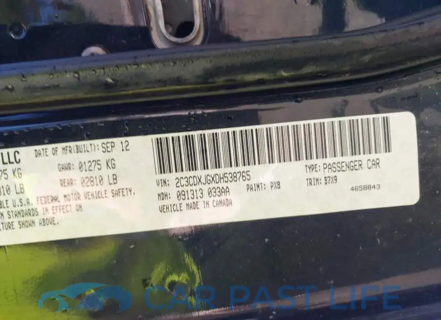 2C3CDXJGXDH538765# 9