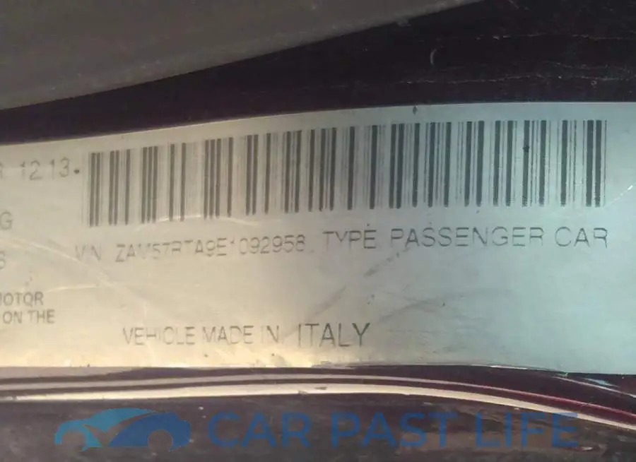 ZAM57RTA9E1092958# 9