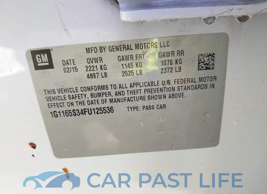 1G1165S34FU125536# 9