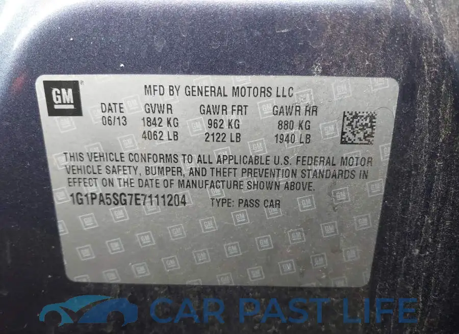 1G1PA5SG7E7111204# 9