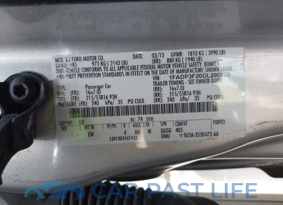 1FADP3F20DL290709# 9