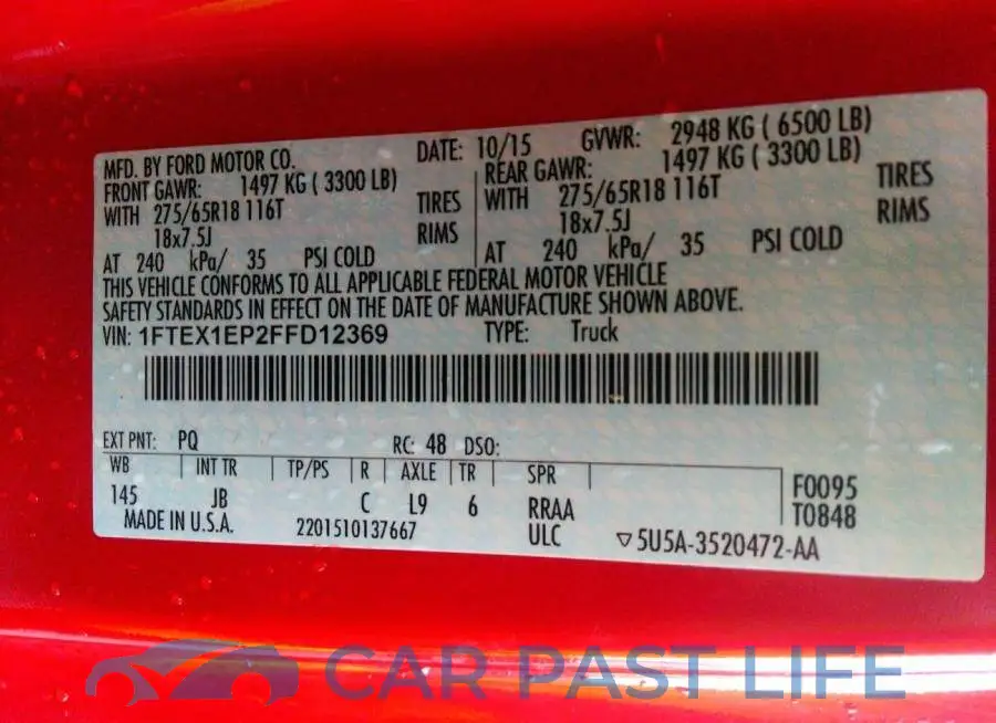 1FTEX1EP2FFD12369# 9