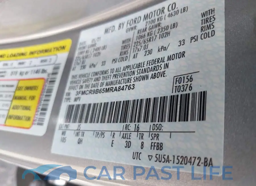 3FMCR9B65MRA84763# 9