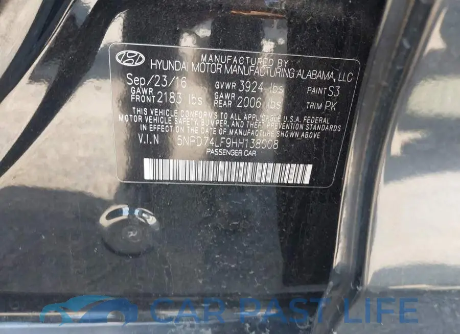 5NPD74LF9HH138008# 9