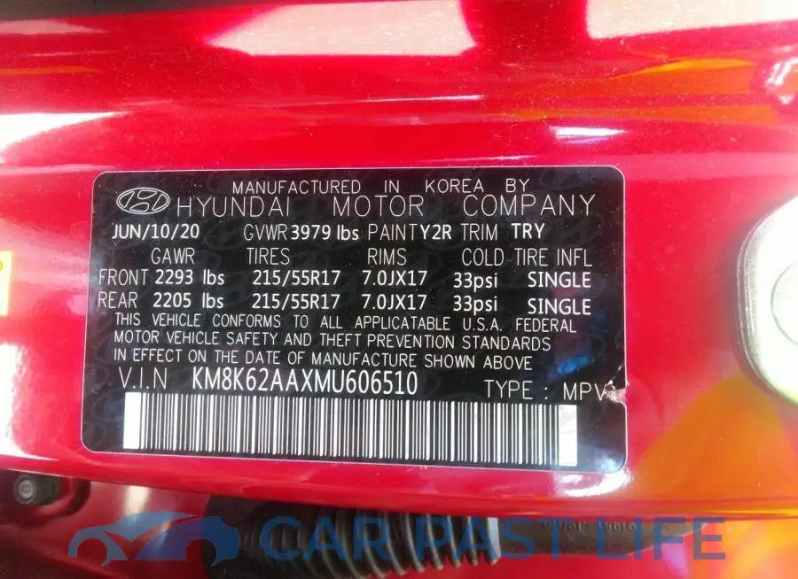 KM8K62AAXMU606510# 9