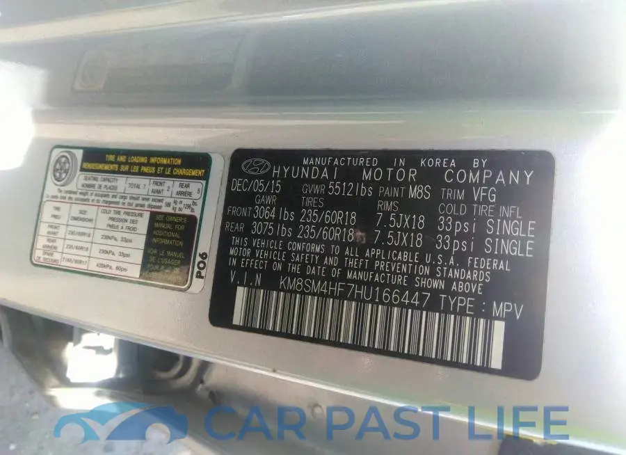 KM8SM4HF7HU166447# 9