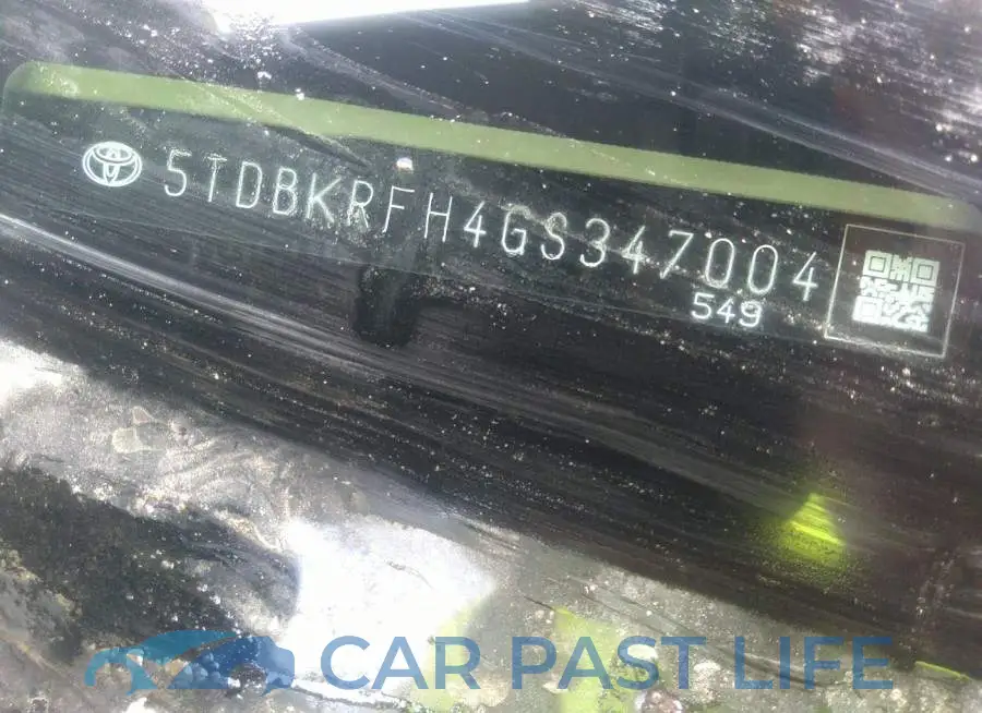 5TDBKRFH4GS347004# 9