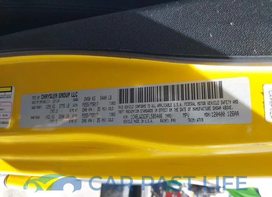 1C4BJWDG3FL585406# 9