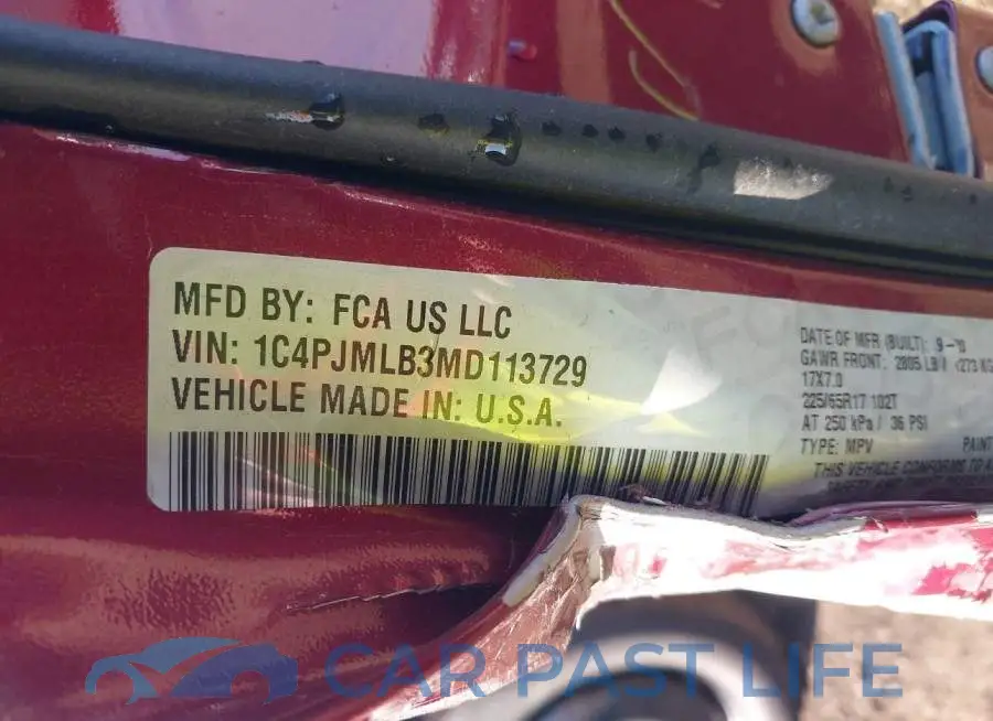 1C4PJMLB3MD113729# 9
