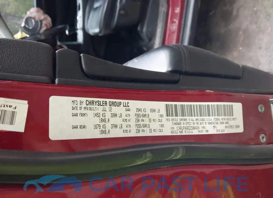 1C4RJFAG6DC506424# 9