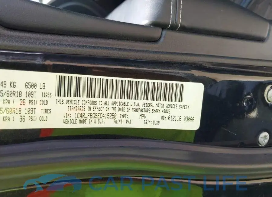 1C4RJFBG9EC415258# 9