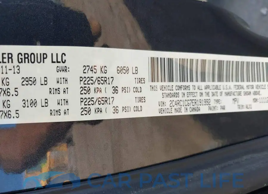 2C4RC1CG7ER191992# 9