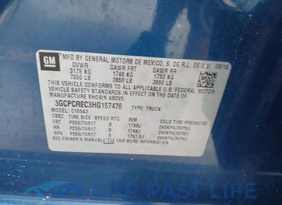 3GCPCREC3HG157476# 9