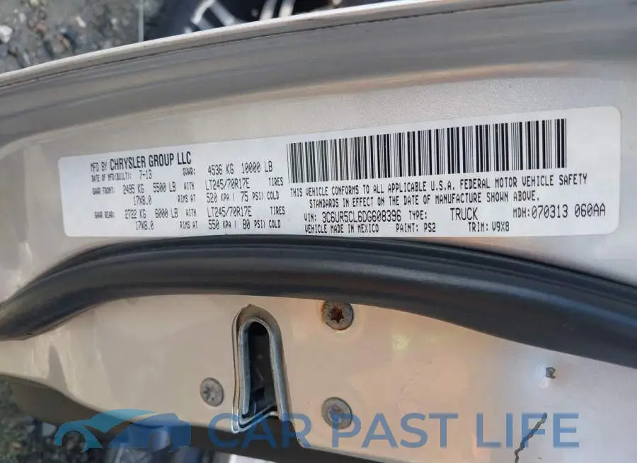 3C6UR5CL6DG608396# 9