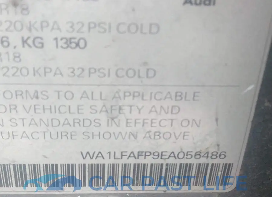 WA1LFAFP9EA056486# 9
