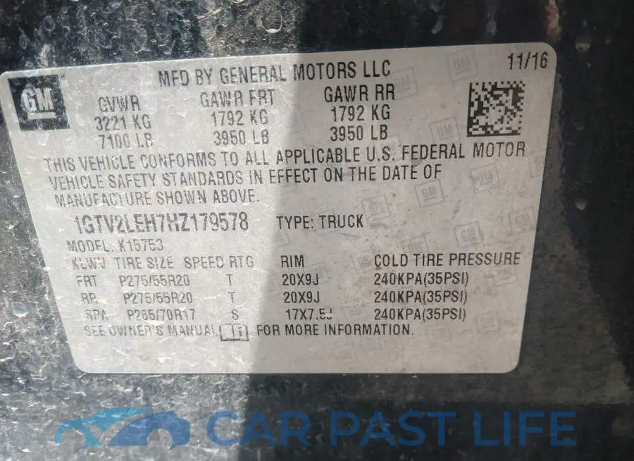 1GTV2LEH7HZ179578# 9