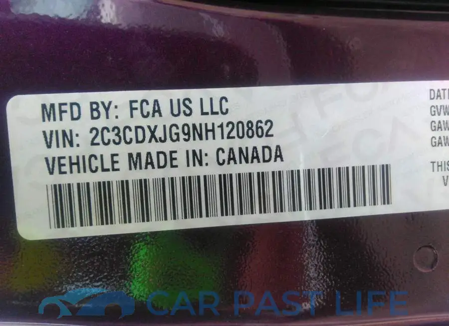 2C3CDXJG9NH120862# 9
