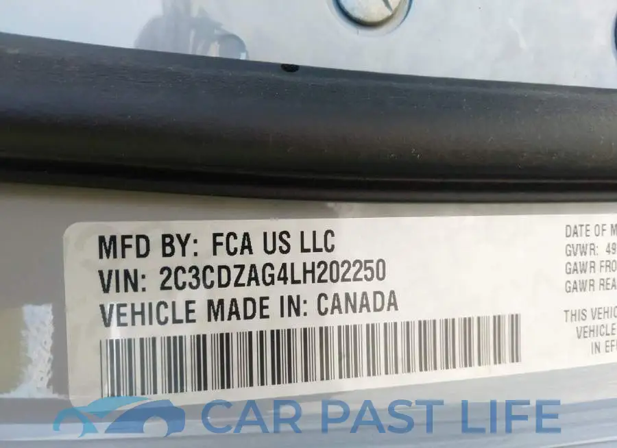 2C3CDZAG4LH202250# 9