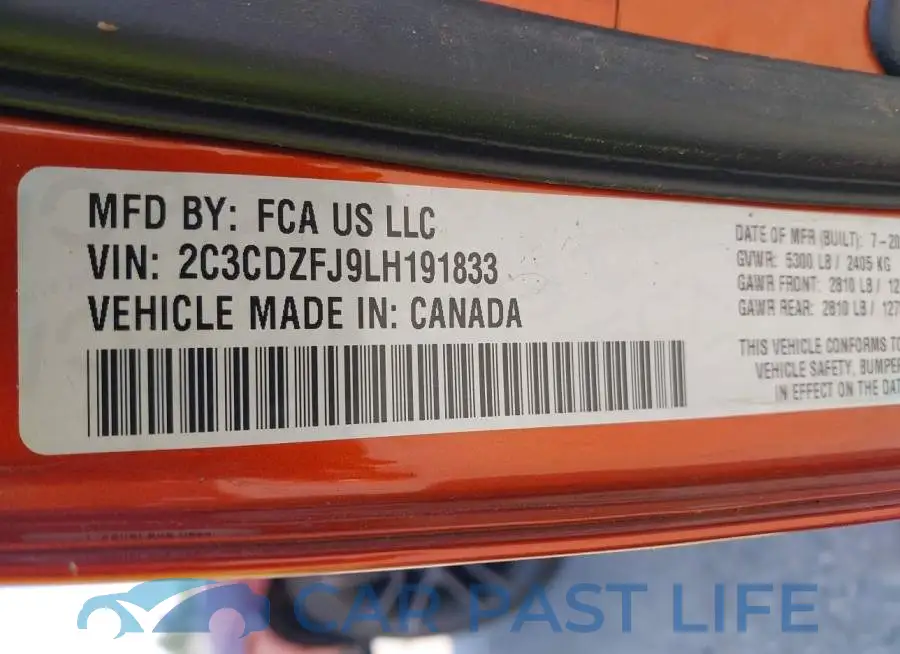 2C3CDZFJ9LH191833# 9