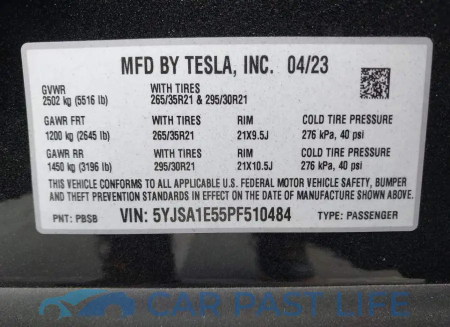 5YJSA1E55PF510484# 9